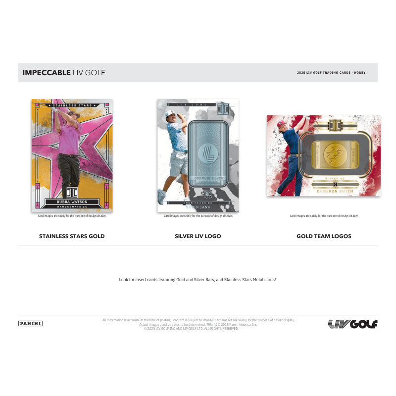 2025 Panini Impeccable LIV Golf Hobby 3 Box Case