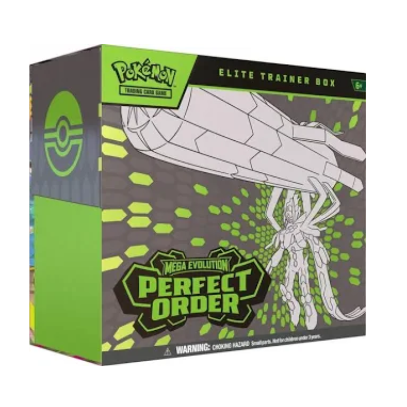 Pokemon Mega Evolution Perfect Order Elite Trainer 10 Box Case