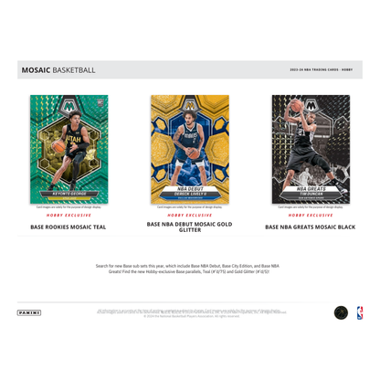 2023/24 Panini Mosaic Basketball Hobby Box