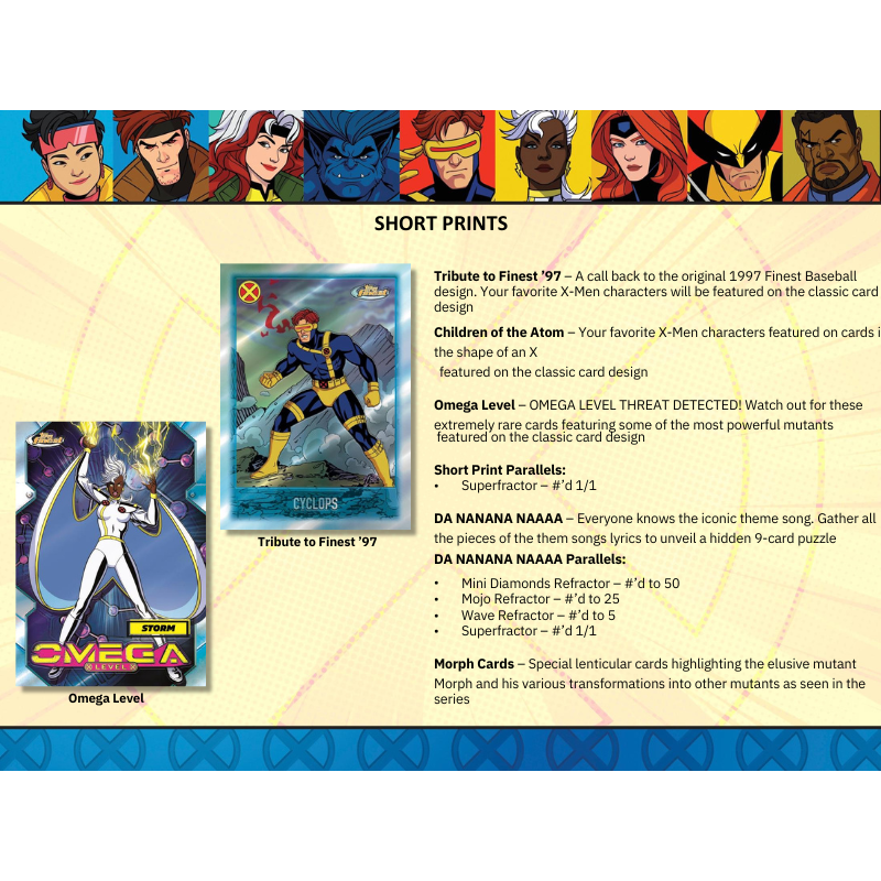 2025 Topps Finest X-Men 97 Hobby Box