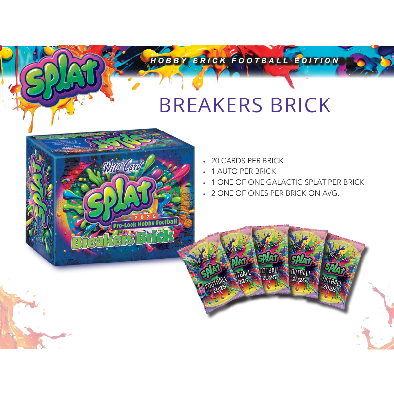 2025 Wild Card Splat Football Breakers Brick